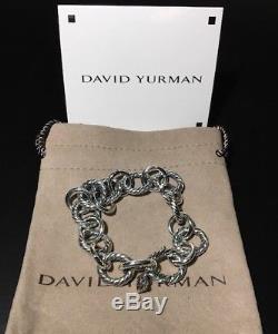 David Yurman Sterling Silver Oval Link Bracelet 10mm
