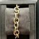 David Yurman Sterling Silver And 18k Yellow Gold Twisted Chain Link Bracelet