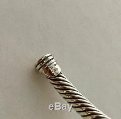David Yurman X Bracelet 4mm with 18k Gold Size (S)