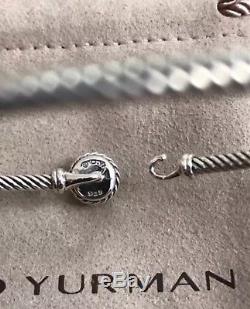 David Yurman chatelaine Bracelet With Black Onyx 925 Sterling Silver 3mm