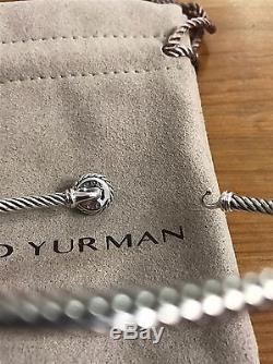 David Yurman chatelaine Bracelet With London Blue Topaz 925 Sterling Silver 3mm