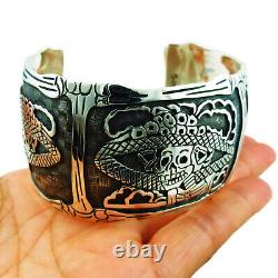 Dia De Los Muertos Jewellery Sterling Silver Maria Belen Taxco Bracelet Cuff