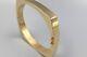 Estate 18k Yellow Gold Over Square Bangle Bracelet In7.5 For Men's/women Unisex