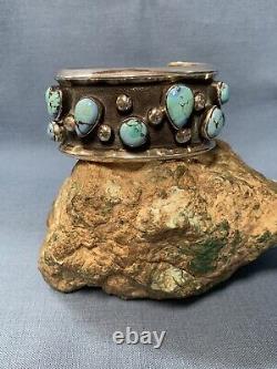 Fantastic Sterling Silver and Golden Hills Turquoise CuffJennifer Lynn Correa