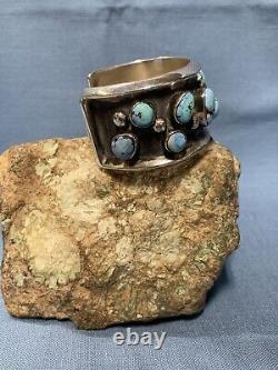 Fantastic Sterling Silver and Golden Hills Turquoise CuffJennifer Lynn Correa