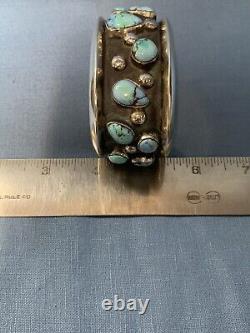 Fantastic Sterling Silver and Golden Hills Turquoise CuffJennifer Lynn Correa