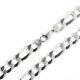 Figaro 13mm Sterling Silver Italian Solid Chain Necklace Or Bracelet 925 Italy