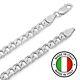 Genuine Italy 925 Solid Sterling Silver Curb Cuban Chain Or Bracelet