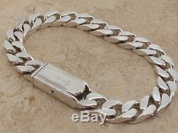 GUCCI Sterling Silver 925 Heavy Curb Link Bracelet