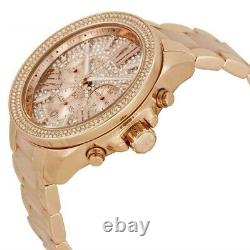 Genuine Michael Kors MK6096 Wren Crystal Rose Gold Ladies Womens Watch