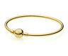 Genuine Pandora Bangle Bracelet 14k Gold Plated 590713 Gold Vermeil