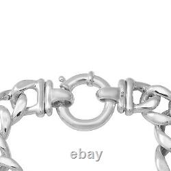 Gifts for Women 925 Sterling Silver Chain Link Statement Bracelet Size 7.5