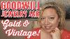 Gold Vintage U0026 925 Sterling Silver Goodwill Jewelry Jar Unboxing Jewelryjar
