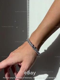 Gorgeous 20Ct Round Cut Diamond Tennis Bracelet 14K White Gold Finish 7 Inch