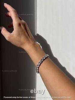 Gorgeous 20Ct Round Cut Diamond Tennis Bracelet 14K White Gold Finish 7 Inch