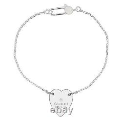 Gucci Unisex Bracelet 925 Sterling silver 223513-J8400 8106-17 Newarticle