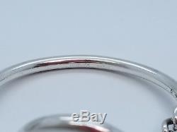 HERMES Sterling Silver 925 Croisette Toggle Bracelet 6.25