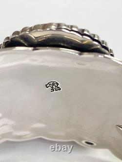 HSN Chaco Canyon Sterling Silver 3 Stone Kingman Turquoise Cuff Bracelet M/L