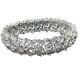 Handmade Cluster Bracelet For Women 925 Sterling Silver Cz High Jewelry Estate