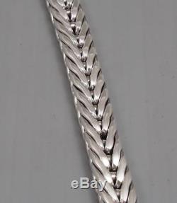 Heavy Braided Handmade Tribal 925 Sterling Silver Mens Bracelet 8 8.5 9 10