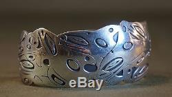 Heavy Very Detail Pacific NW Sterling Silver Bracelet Barry Herem Killer Wales