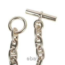 Hermes Bracelet Chaine d'Ancre Sterling Silver Medium Model