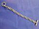 Hermes Sterling Silver Mens Chain D'ancre Bracelet 10 Inches 73.6 Grams