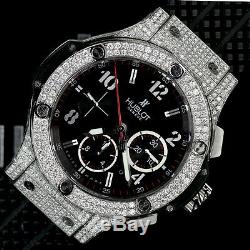 Hublot 301. SX. 130. RX Big Bang Diamond Watch Black Dial on Rubber Strap