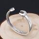 I07 Bangle Modern Tool Wrench 2 1/16in Sterling Silver 925