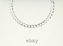 ITALY 925 SOLID Sterling Silver CURB Chain Necklace or Bracelet 7 30.925