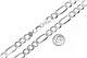 Italy 925 Solid Sterling Silver Diamond-cut Figaro Chain Necklace Or Bracelet
