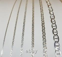 ITALY 925 SOLID Sterling Silver MARINER Chain Necklace or Bracelet 7 36