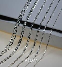 ITALY 925 SOLID Sterling Silver MARINER Chain Necklace or Bracelet 7 36