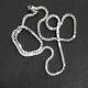 Italy 925 Sterling Silver Box Chain Necklace/bracelet- 0.7mm4.5mm- 830