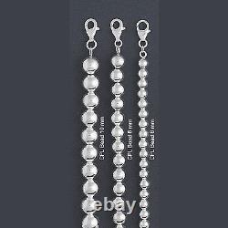 ITALY Sterling Silver CPL BEAD Chain Necklace-BEAD Bracelet- Ball Chain (720)