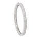 Iced 2mm D Color Moissanite Cuff Bracelet Bangle 925 Sterling Silver Pass Tester