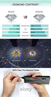 Iced 2mm D Color Moissanite Cuff Bracelet Bangle 925 Sterling Silver Pass Tester