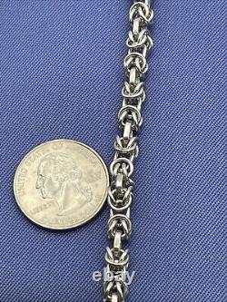 Italian Vintage Sterling Silver Bracelet 925 Chain Estate Heavy 8 21 Grams #6