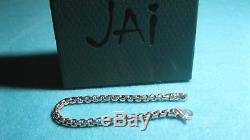 JAI John Hardy Sterling Silver 5.3mm Round Box Chain Bracelet 22.8g 8