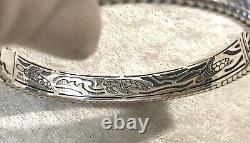 Jai Sterling Silver Kame Mop Or Abalone Inlay Bangle, Lg Or X-lg (m3007-22)