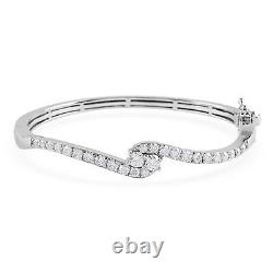 Jewelry for Women 925 Silver Cuff Bangle Bracelet Moissanite