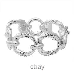 Jewelry for Women 925 Sterling Silver Chain Link Statement Bracelet Size 8.25