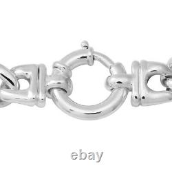 Jewelry for Women 925 Sterling Silver Chain Link Statement Bracelet Size 8.5