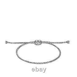 John Hardy 10.5 Sterling SIlver 925 Women's Pull Through Bracelet BB900481XM-L