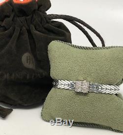 John Hardy. 925 Sterling Silver Modern Chain DIAMOND Clasp Bracelet $995.00 6