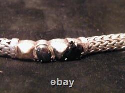 John Hardy Classic Chain Black Sapphire, Hematite & Spinel Bracelet