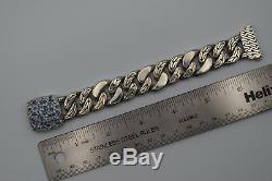 John Hardy Gemstone Large Curb Link Bracelet Sterling Silver RARE No Reserve