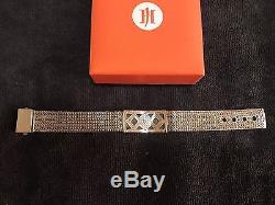 John Hardy Mens Bracelet Handcrafted. 925 Sterling Silver Dot Collection Sm-md