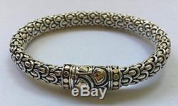 John Hardy Naga 18k Yellow Gold and Sterling Silver Chain Bracelet