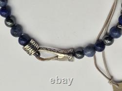 John Hardy Sterling Silver 925 Onyx Eagle Eye Hematite 6mm Bead Bracelet NWT New